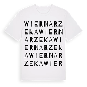 Wierna Rzeka ordlek t-shirt – ekologisk bomull t-shirt från Pinshirt