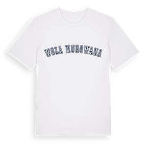 Wola Murowana college t-shirt – ekologisk bomull t-shirt från Pinshirt