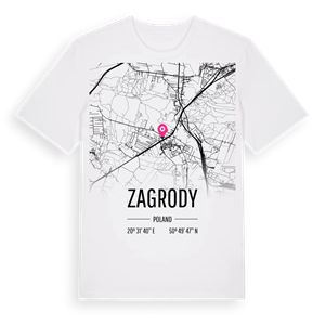 Zagrody karta t-shirt – ekologisk bomull t-shirt från Pinshirt