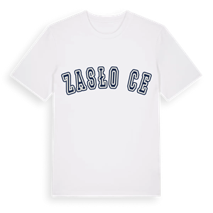 Zasłońce college t-shirt – ekologisk bomull t-shirt från Pinshirt