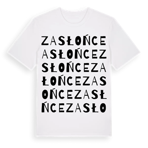 Zasłońce ordlek t-shirt – ekologisk bomull t-shirt från Pinshirt