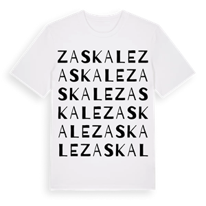 Zaskale ordlek t-shirt – ekologisk bomull t-shirt från Pinshirt