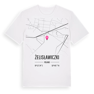Żelisławiczki karta t-shirt – ekologisk bomull t-shirt från Pinshirt