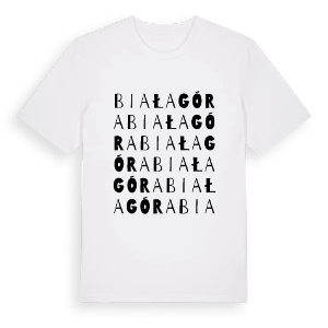 Biała Góra ordlek t-shirt – ekologisk bomull t-shirt från Pinshirt