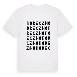 Boreczno ordlek t-shirt – ekologisk bomull t-shirt från Pinshirt