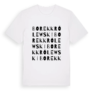 Borek Królewski ordlek t-shirt – ekologisk bomull t-shirt från Pinshirt