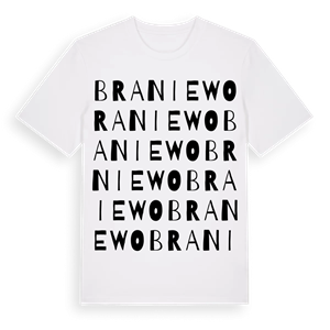 Braniewo ordlek t-shirt – ekologisk bomull t-shirt från Pinshirt
