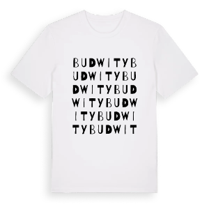 Budwity ordlek t-shirt – ekologisk bomull t-shirt från Pinshirt