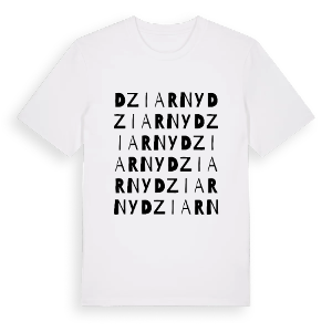 Dziarny ordlek t-shirt – ekologisk bomull t-shirt från Pinshirt