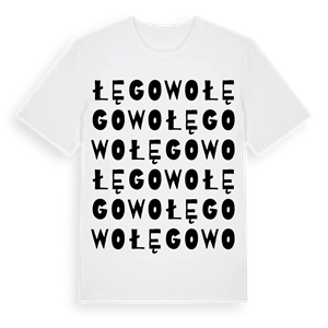 Łęgowo ordlek t-shirt – ekologisk bomull t-shirt från Pinshirt