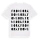 Frombork ordlek t-shirt