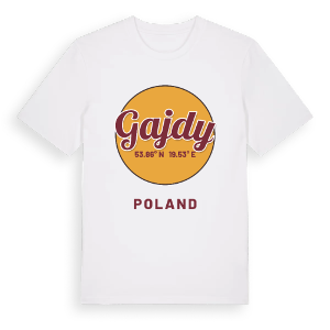 Gajdy cirkel t-shirt – ekologisk bomull t-shirt från Pinshirt