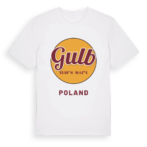 Gulb cirkel t-shirt – ekologisk bomull t-shirt från Pinshirt
