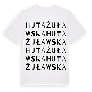 Huta Żuławska ordlek t-shirt – ekologisk bomull t-shirt från Pinshirt