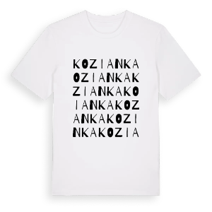 Kozianka ordlek t-shirt – ekologisk bomull t-shirt från Pinshirt