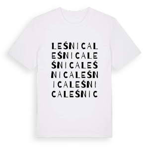 Leśnica ordlek t-shirt – ekologisk bomull t-shirt från Pinshirt