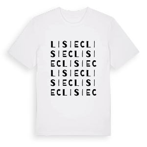 Lisiec ordlek t-shirt – ekologisk bomull t-shirt från Pinshirt