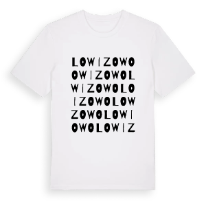 Lowizowo ordlek t-shirt – ekologisk bomull t-shirt från Pinshirt