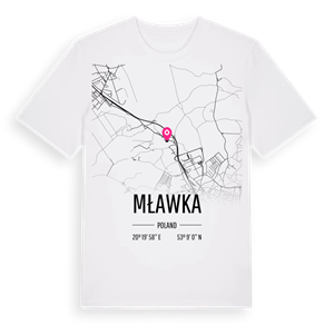 Mławka karta t-shirt – ekologisk bomull t-shirt från Pinshirt