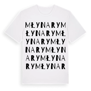 Młynary ordlek t-shirt – ekologisk bomull t-shirt från Pinshirt
