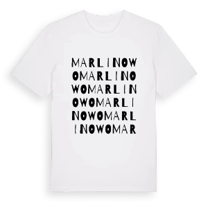 Marlinowo ordlek t-shirt – ekologisk bomull t-shirt från Pinshirt
