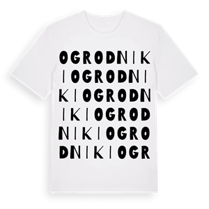 Ogrodniki ordlek t-shirt – ekologisk bomull t-shirt från Pinshirt