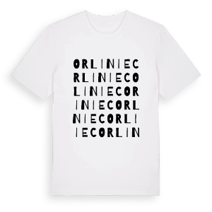 Orliniec ordlek t-shirt – ekologisk bomull t-shirt från Pinshirt