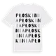 Płoskinia ordlek t-shirt