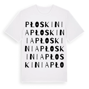 Płoskinia ordlek t-shirt – ekologisk bomull t-shirt från Pinshirt