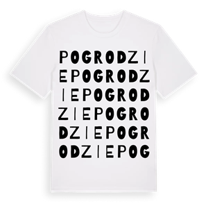 Pogrodzie ordlek t-shirt – ekologisk bomull t-shirt från Pinshirt