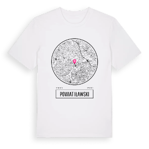 powiat iławski t-shirt – ekologisk bomull t-shirt från Pinshirt