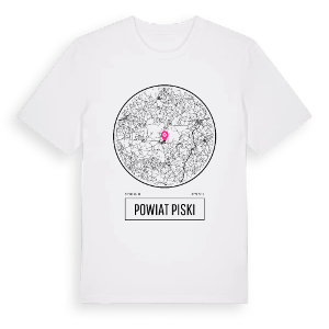 powiat piski t-shirt – ekologisk bomull t-shirt från PinShirt