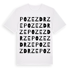 Pozezdrze ordlek t-shirt – ekologisk bomull t-shirt från Pinshirt