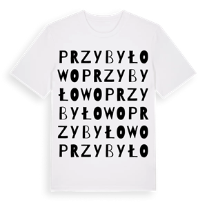 Przybyłowo ordlek t-shirt – ekologisk bomull t-shirt från Pinshirt