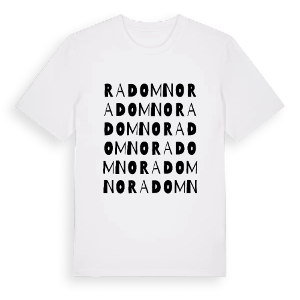 Radomno ordlek t-shirt – ekologisk bomull t-shirt från Pinshirt