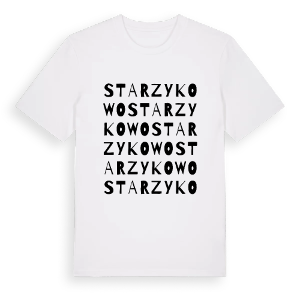 Starzykowo ordlek t-shirt – ekologisk bomull t-shirt från Pinshirt