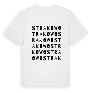 Strakowo ordlek t-shirt – ekologisk bomull t-shirt från Pinshirt