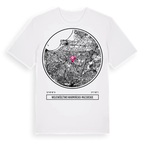 województwo warmińsko-mazurskie t-shirt – ekologisk bomull t-shirt från Pinshirt