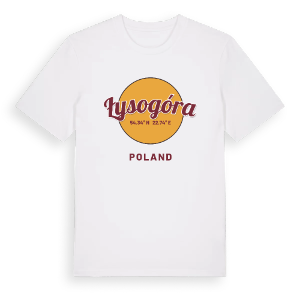 Łysogóra cirkel t-shirt – ekologisk bomull t-shirt från PinShirt