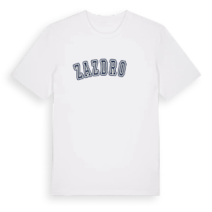 Zazdrość college t-shirt – ekologisk bomull t-shirt från Pinshirt