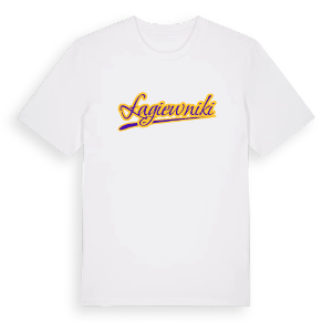 Łagiewniki baseball t-shirt – ekologisk bomull t-shirt från PinShirt