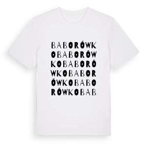 Baborówko ordlek t-shirt – ekologisk bomull t-shirt från PinShirt
