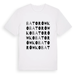 Batorówko ordlek t-shirt – ekologisk bomull t-shirt från PinShirt
