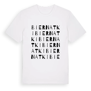 Biernatki ordlek t-shirt – ekologisk bomull t-shirt från PinShirt