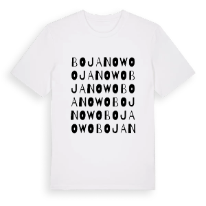 Bojanowo ordlek t-shirt – ekologisk bomull t-shirt från PinShirt