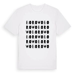 Borowo ordlek t-shirt – ekologisk bomull t-shirt från PinShirt
