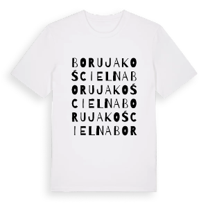Boruja Kościelna ordlek t-shirt – ekologisk bomull t-shirt från PinShirt