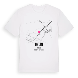 Bylin karta t-shirt – ekologisk bomull t-shirt från PinShirt