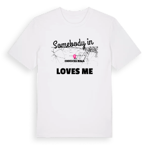 Någon i Chocicza Mała älskar mig t-shirt – ekologisk bomull t-shirt från PinShirt