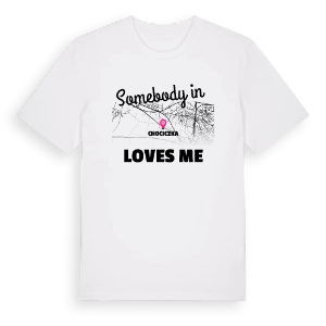 Någon i Chociczka älskar mig t-shirt – ekologisk bomull t-shirt från PinShirt